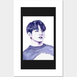 BTS Jungkook Watercolour Design by NiamhYoungArt Posters and Art